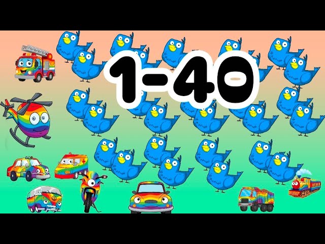 Count 1 to 40 with Animals! 🦁 | Fun Number Songs & Animal Sounds for Kids | Emdi Kids TV