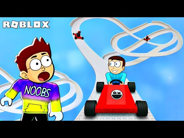 Roblox Ride A Cart Down A Slide | Shiva and Kanzo Gameplay