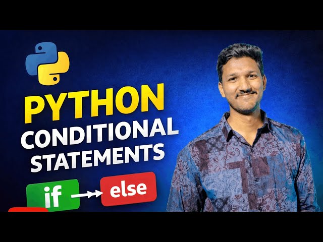 CONDITIONAL STATEMENTS IN PYTHON || IN TELUGU || #python #coding #support