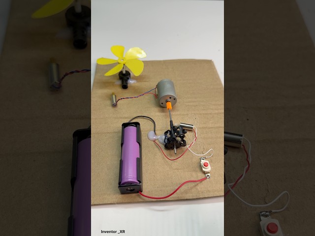 DC Motor Ganerate power with Drone motor #motorbuilding #project #diy #motor #youtubeshorts #tech