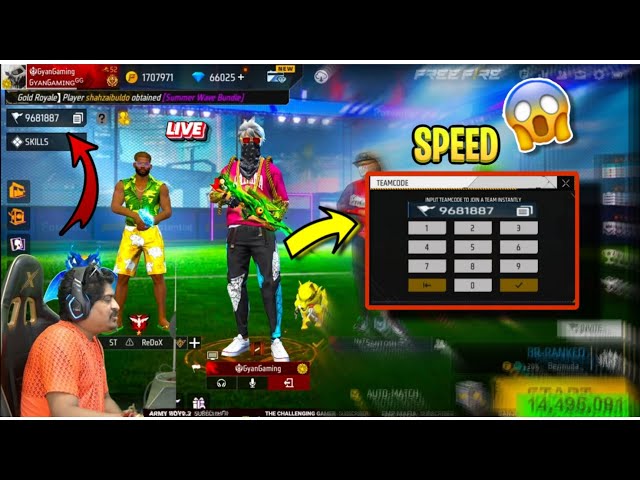 How to Join Any YouTuber Fast Team code Very Speed Trick 😱😨 || 2023 New Tricks ||