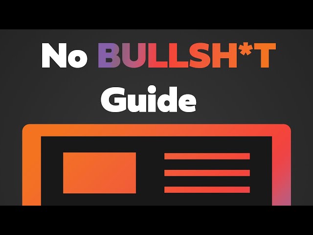 No Bullsh*t Guide to Making Modern Websites