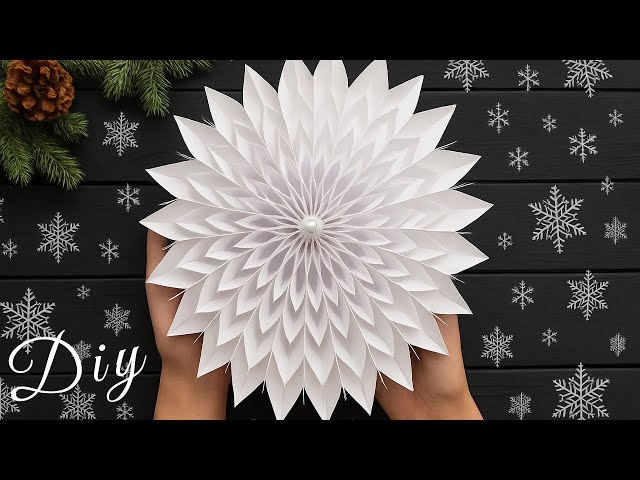 3 IDEAS ❄️ Christmas Crafts Paper Snowflakes DIY Christmas Decorations
