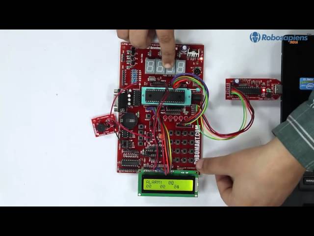 Digital Clock With Alarm using 8051 Development Programme