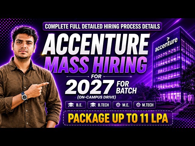 Accenture Hiring 2027 Full Process Explained| Accenture Fresher Hiring 2027 | 2026 Batch Update