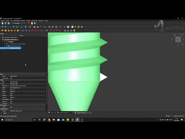 FreeCAD  v1.02 - Tirafondos