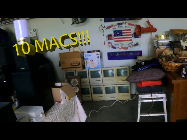 This Garage HAD 10 VINTAGE MACINTOSH COMPUTERS Sitting In It!!