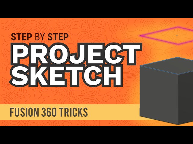 Fusion 360: How to Project (and Intersect) a Sketch in Fusion 360 | #fusionFridays