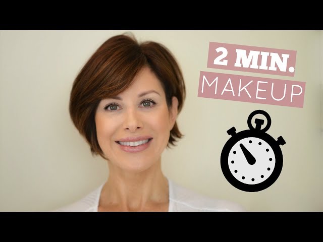 QUICK & EASY 2 MINUTES MAKEUP ROUTINE | Perfect for beginners | Dominique Sachse