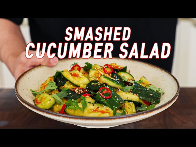 The BEST Smashed Cucumber Salad in 5 Minutes!