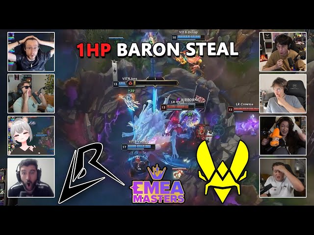 Streamer and Opponent React to LR vs VIT.B - WE ARE BACK! | EMEA Masters Summer 2025 Knockout Stage