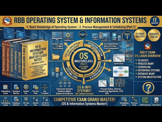 RBB Senior Assistant (IT) : Operating System & Information Systems (Part 1)