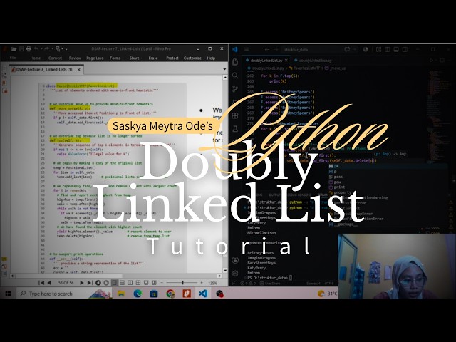 Doubly Linked List Python: Deque, Positional List, Favorites List + Move-to-Front Heuristic