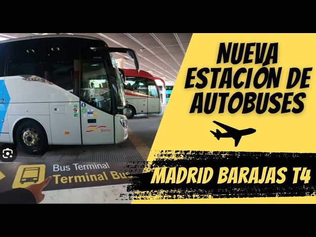 New bus station at Madrid Barajas Airport T4