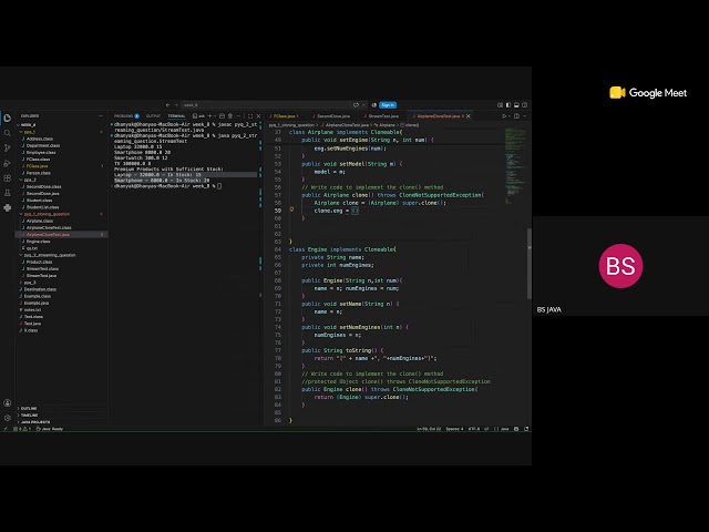 Week 8 Practice Session -JAVA