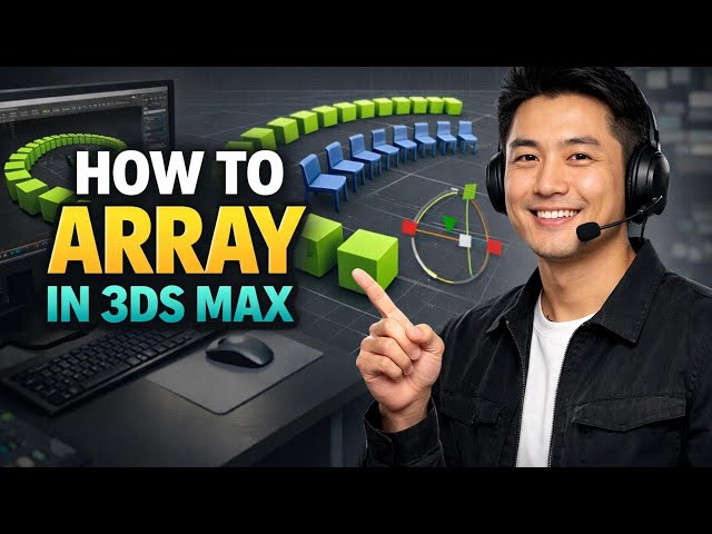 How to ARRAY in 3ds Max (Step by Step)