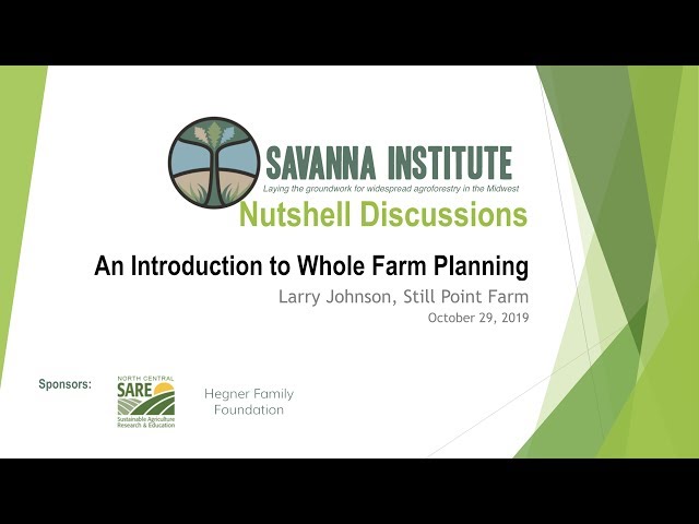 An Introduction to Whole Farm Planning | Larry Johnson, Still Point Farm