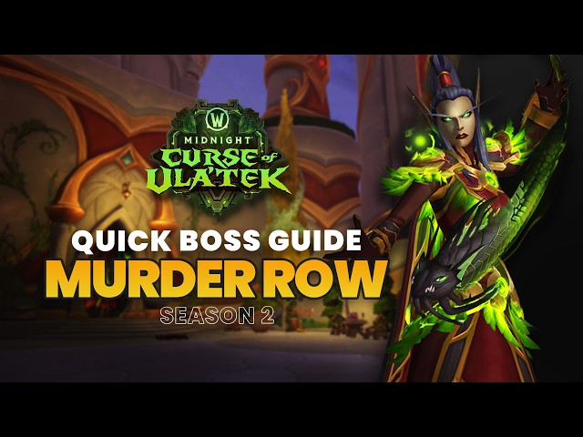 Murder Row Quick Boss Guides | Midnight Season 2