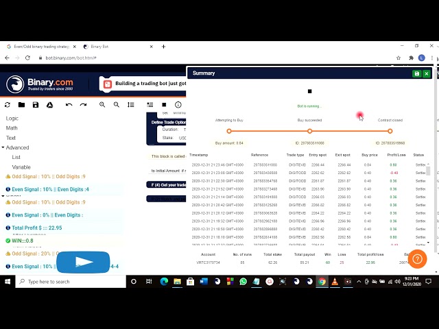 EVEN-ODD BEST PREMIUM BINARY.COM AUTOMATED TRADING BOT LATEST EDITION