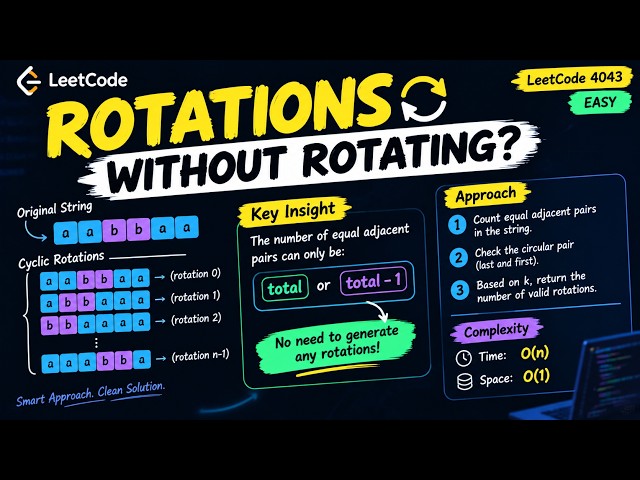 LeetCode 4043 Count Rotations Without Generating Them 🔄 | Weekly Contest 518