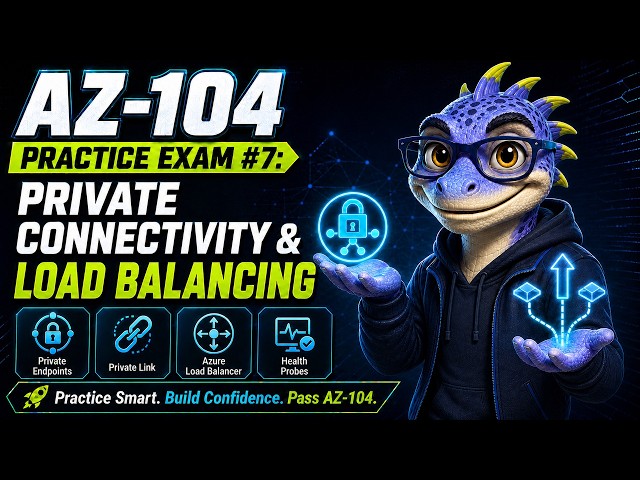 AZ-104 Practice Exam #7: Private Connectivity & Load Balancing