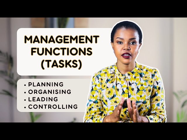 Understand the 4 Management Functions in Less Than 8 Minutes | CAPS Aligned