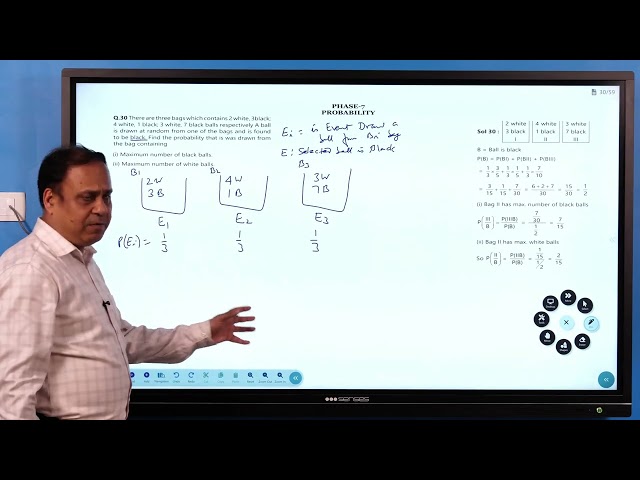 Determining Probability of Drawing a Black Ball from Bags | Class 12 Math by R S Sharma