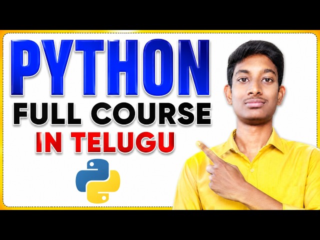 Python Full Course in Telugu | Complete Python Tutorial for Beginners to Advanced | Practical Only