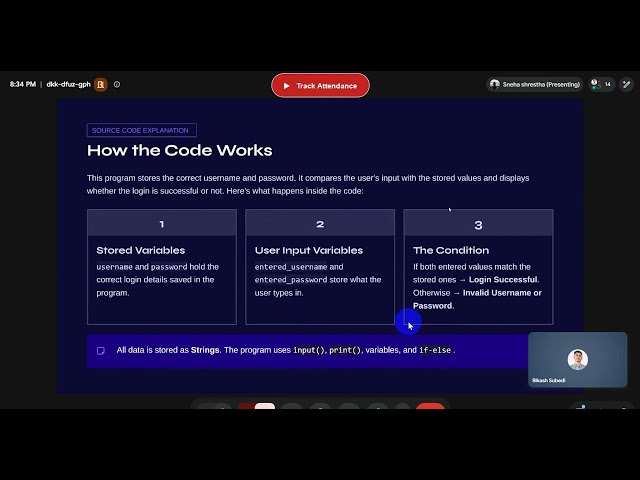 Login Authentication System in Python | Student Project Presentation | Code,  Flowchart & Output
