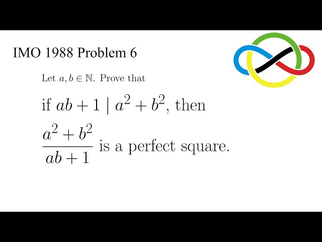 Solving the Legendary IMO Problem 6 in 8 minutes | International Mathematical Olympiad 1988