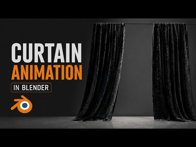 How to Create & Animate a Realistic Curtain in Blender | Blender Tutorial