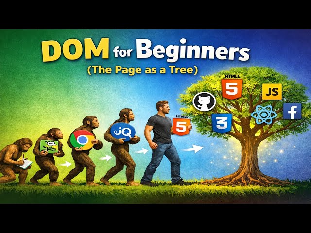 DOM for Beginners (the page as a tree) - Complete Guide