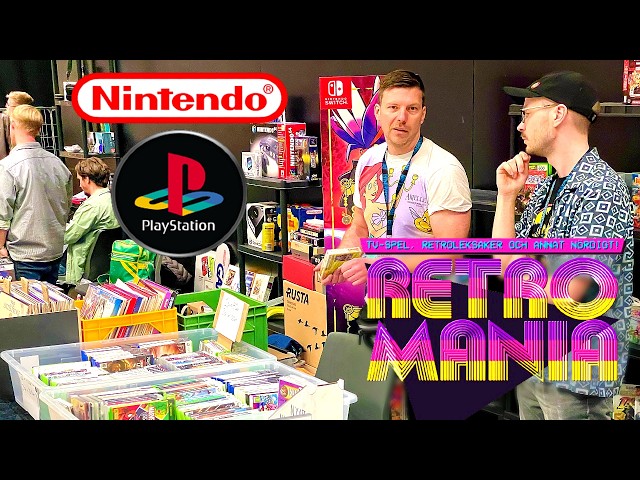 Fullt ös på RetroMania 2026 Örebro! - Vi jagar fina RETROSPEL till Fyndpriser!