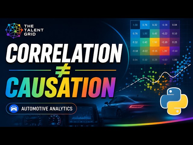 Correlation vs Causation in Python | Pearson Correlation Matrix | Automotive Data Analytics