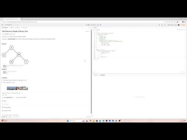 How to Solve Maximum Depth of Binary Tree | LeetCode 104