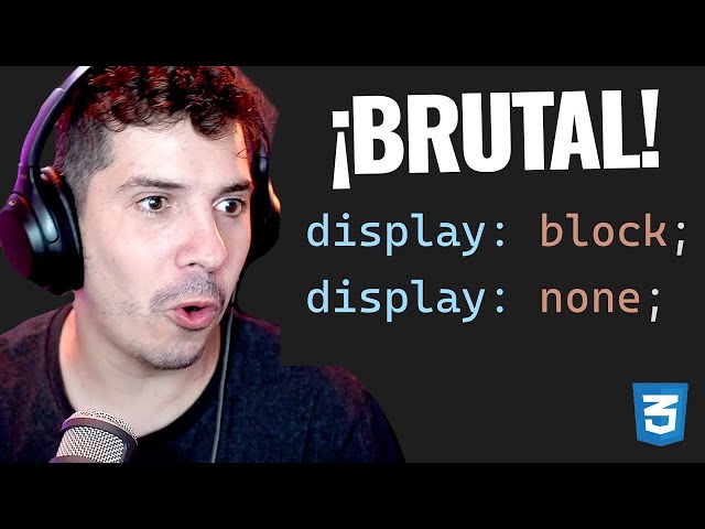 Ahora podemos crear ANIMACIONES CSS con display: none