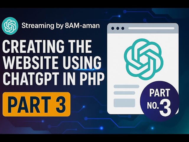 🚀 Creating a Website Using ChatGPT in PHP | Live Coding Session with Aman