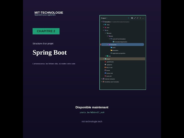 Chapitre 2 : Structure d'un projet Spring Boot — Formation complète Java