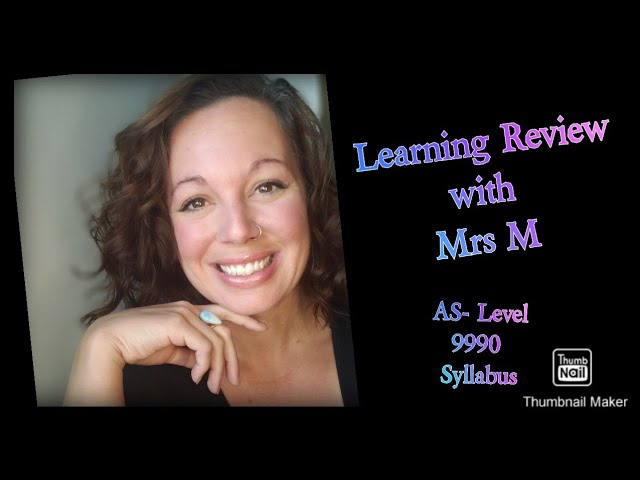 Video 4. AICE Psychology Review. Paper 1. Learning Approach AS Level