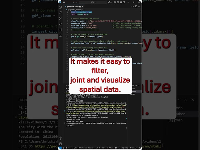 #python #spatial #datascience #geopandas