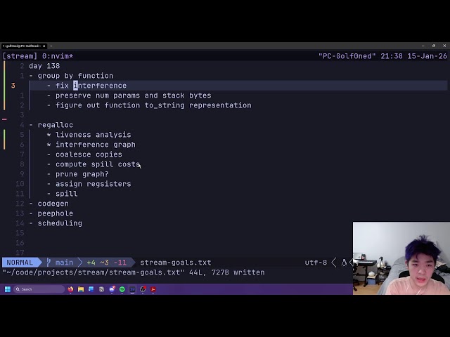 studying compilers every day until i land a compiler role (day 138)