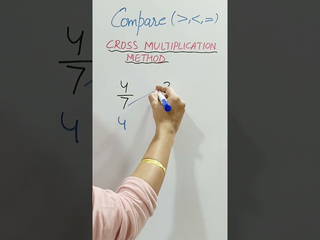 Avoid mistake while using CROSS-MULTIPLICATION METHOD ✅✌#fractions #mathstricks #viralshorts #tips