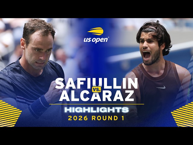 Roman Safiullin vs. Carlos Alcaraz Highlights | 2026 US Open Round 1