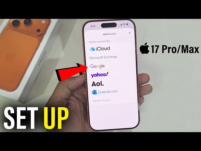 iPhone 17 Pro/Max : How to add mail account on iPhone