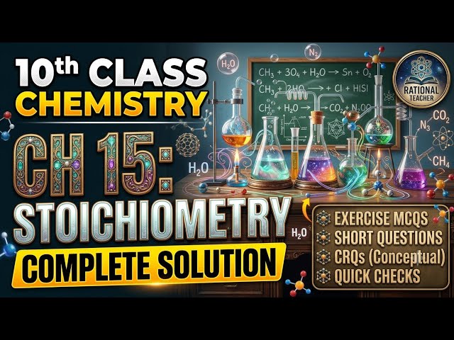 10th class chemistry Complete Exercise solved(Mcqs, Short.q, CRQs Quick checks)