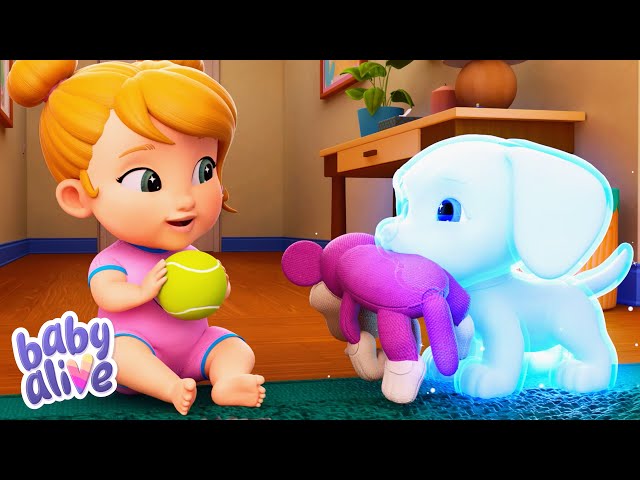 Babies get a GHOST puppy?! 🐶🐾 Baby Alive Official 🍼 Playtime Cartoons for Kids ✨ Baby Videos 💕