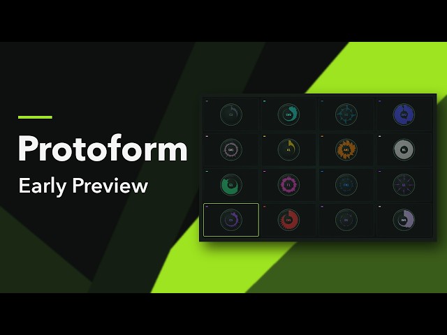Protoform — early preview of the plugin