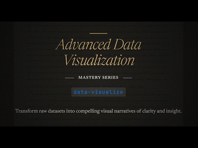 Advanced Data Visualization | Master Data Storytelling, Dashboards, and Business Intelligence