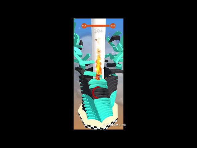 🎮 Stack Ball Live 🟢 Satisfying Gameplay & New Levels! 🔥 #StackBall #StackBallLive #Gaming #Shorts