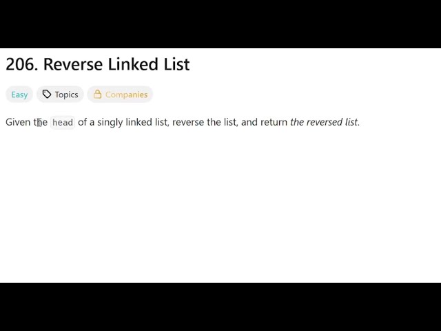 Reverse Linked List | @faang-academy
